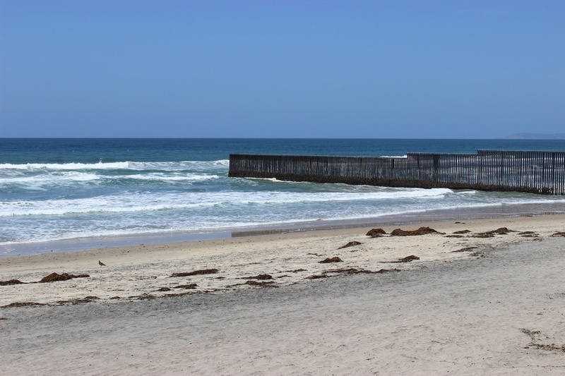 outdoors, border line, built structure, land, costa, tijuana san diego, sand, aquatic sport, sea, summer, sky, sport, mexico, pacific ocean, beach, 5K
