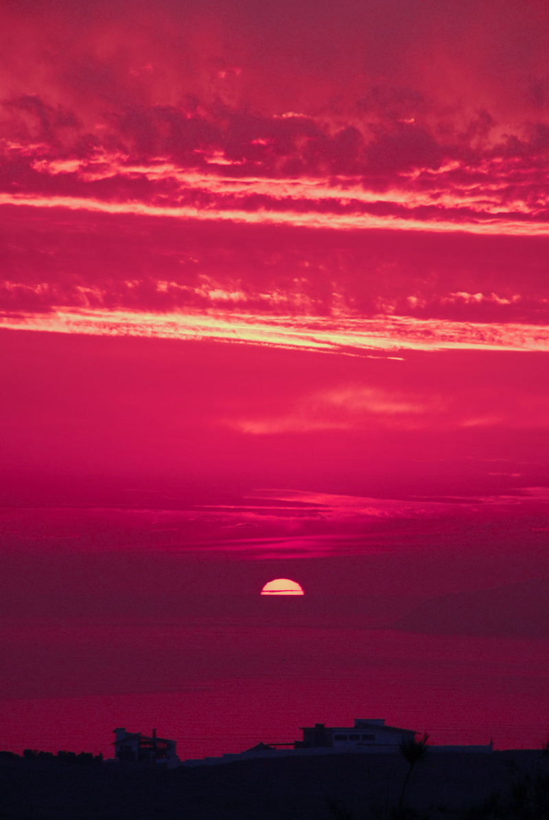 4K, architecture, space, sunset, idyllic, sky, no people, beauty in nature, mexico, dusk, planetary moon, landscape, scenics - nature, dramatic sky, moon