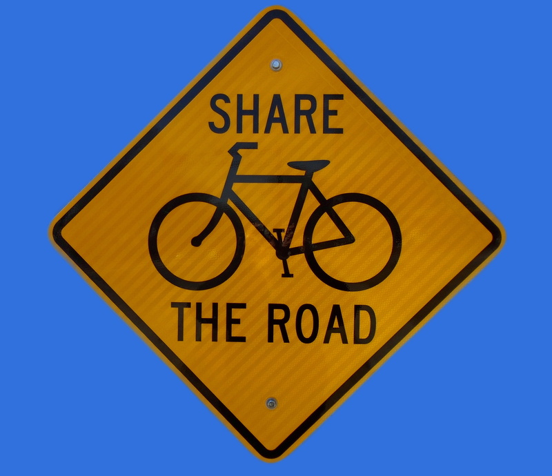 warning, bicycle, day, yellow, communication, triangle, warning sign, notice, warning symbol, text, no people, traffic, outdoors, caution, 4K, transportation