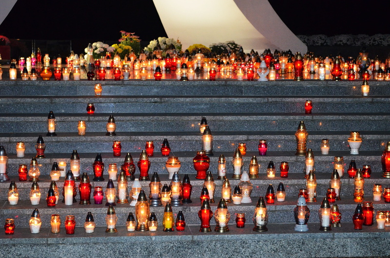 crowd, all saints  day, 4K, night, travel destinations, the dead, death, religion, lighting equipment, building, travel, all souls day, candle, candles