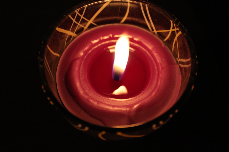 the feast of the dead, glowing, all saints  day, high angle view, no people, single object, dark, evening, studio shot, tea light, burning, the silence