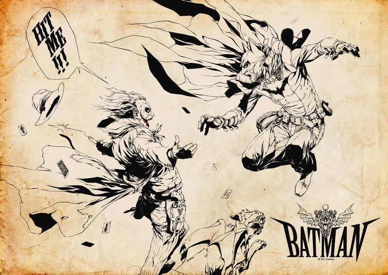 illustration, comics, 2K, comic, Batman, jocker, Joker