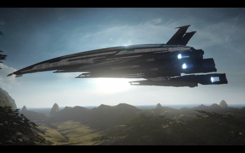 720P, mass, shepard, normandy, jocker, alliance, sr2, anderson, commander, ship, effect