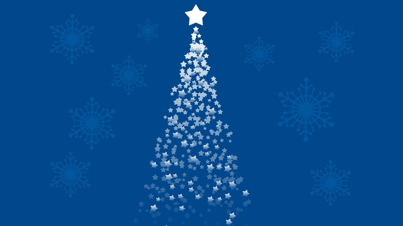 bright, 1920x1080, illustration, snowflake, snow, Christmas, cold temperature, new, no people, season, colored background, nature, white, vector, blue