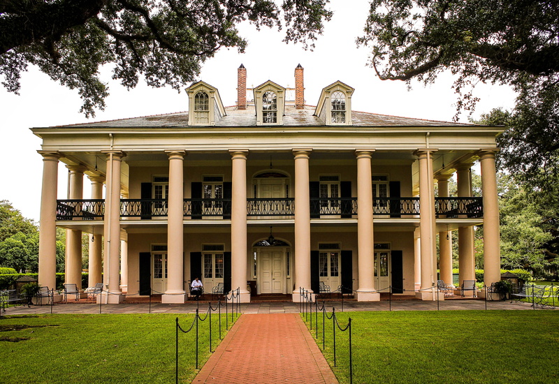 the past, trees, new orleans, government, built Structure, nature, oak alley plantation, garden, uSA, building, architectural column, sugarcane plantation