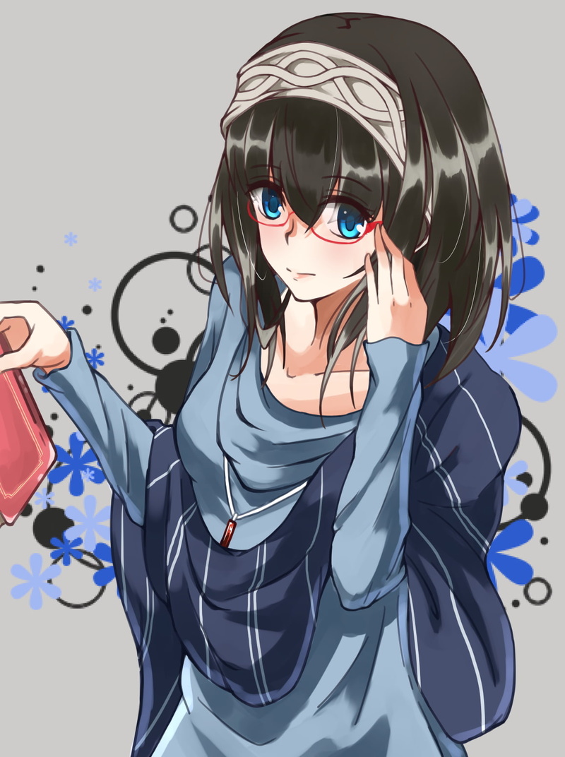 720P, glasses, short hair, anime girls, anime, Sagisawa Fumika