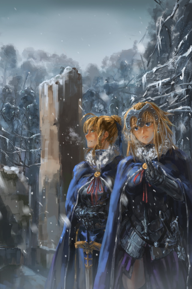 Ruler (Fate/Apocrypha), Saber, Fate/Stay Night, Fate/Apocrypha, blonde, 1080P, Jeanne dArc, anime girls, Fate Series
