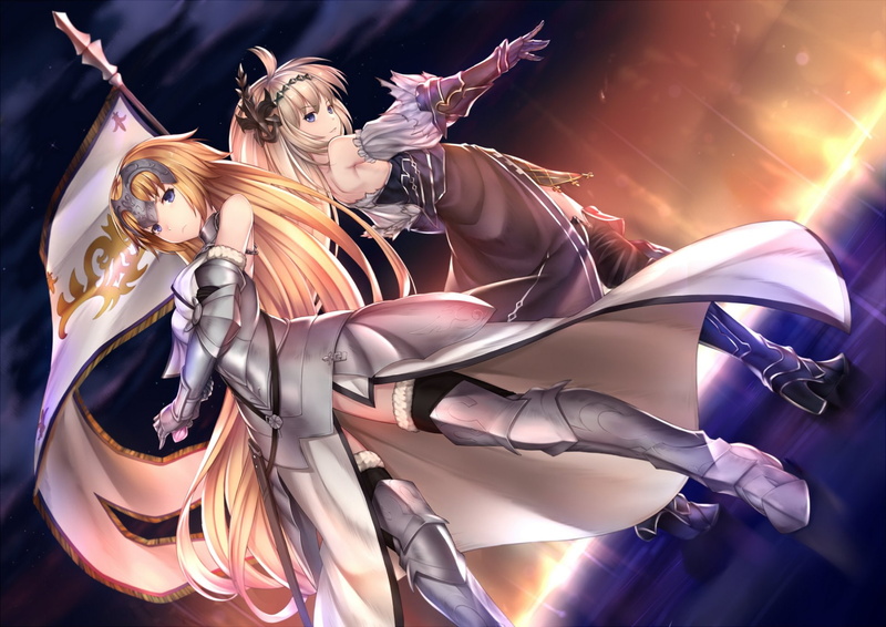 craft, Crossover, Ruler (Fate/Apocrypha), celebration, multi colored, 1080P, creativity, festival, Jeanne Darc (Granblue Fantasy), Fate/Grand Order, representation