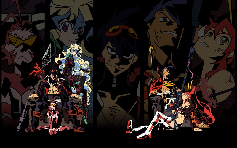 illuminated, simon, craft, representation, 1080P, anime, collection, fashion, choice, retail, Tengen Toppa Gurren Lagann, human representation, indoors