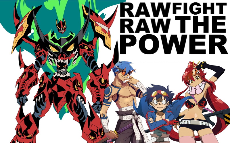 Anime, Yoko Littner, Raw Raw Fight The Power, Kamina (Tengen Toppa Gurren Lagann), Simon (Tengen Toppa Gurren Lagann), 1080P, Tengen Toppa Gurren Lagann