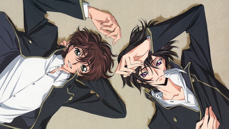 Lelouch Lamperouge, Suzaku Kururugi, Anime, Code Geass, 2K