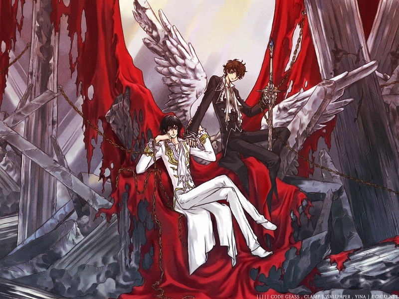 art, code, Code Geass, Kururugi Suzaku, kururugi, lelouch, geass, suzaku, 720P, x, lamperouge, anime, hd