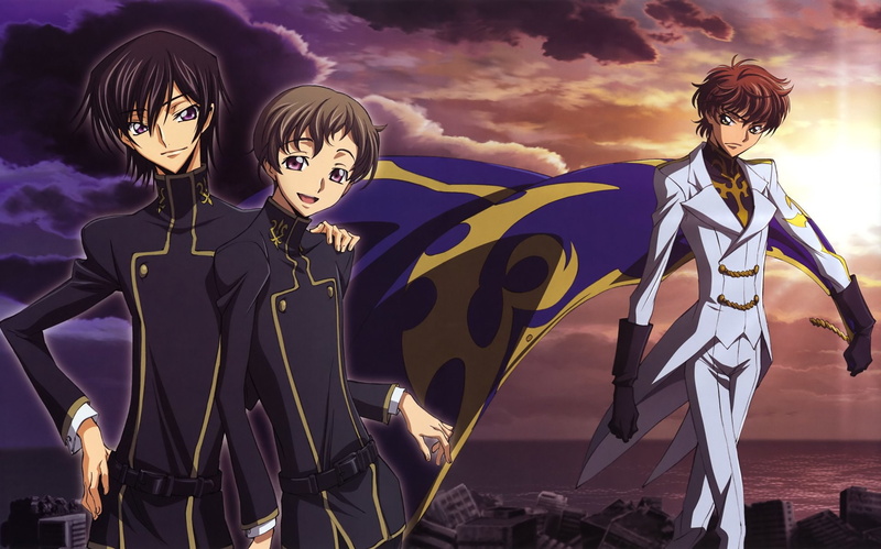 Lelouch Lamperouge, Rolo Lamperouge, Code Geass, Suzaku Kururugi, Anime, 1080P