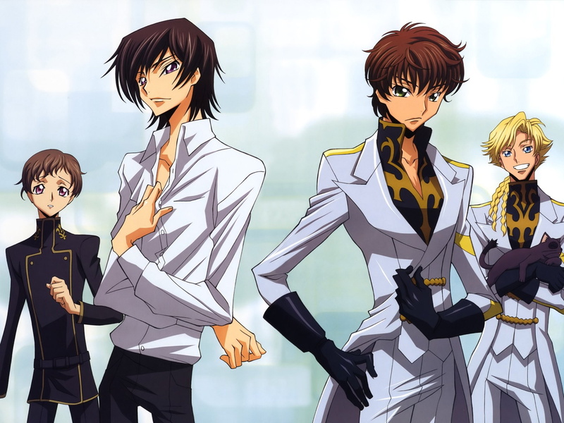 1080P, Anime, Gino Weinberg, Suzaku Kururugi, Rolo Lamperouge, Code Geass, Lelouch Lamperouge