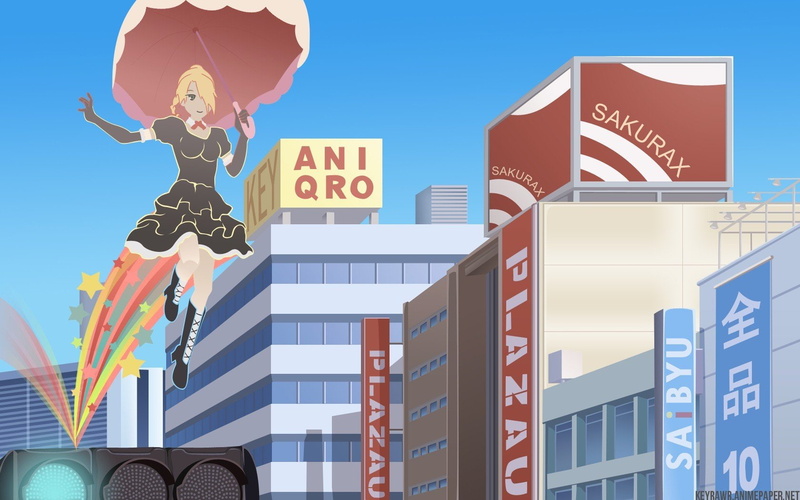 beelzebub, anime, hilda, 720P, umbrellas, multicolor, hildegarde