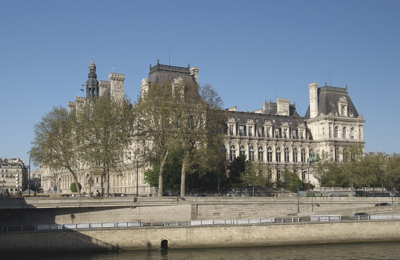history, river, building, the past, 2K, day, built structure, plant, ile de france, ive arrondissement, city hall, town hall, travel, sky, landmark, paris