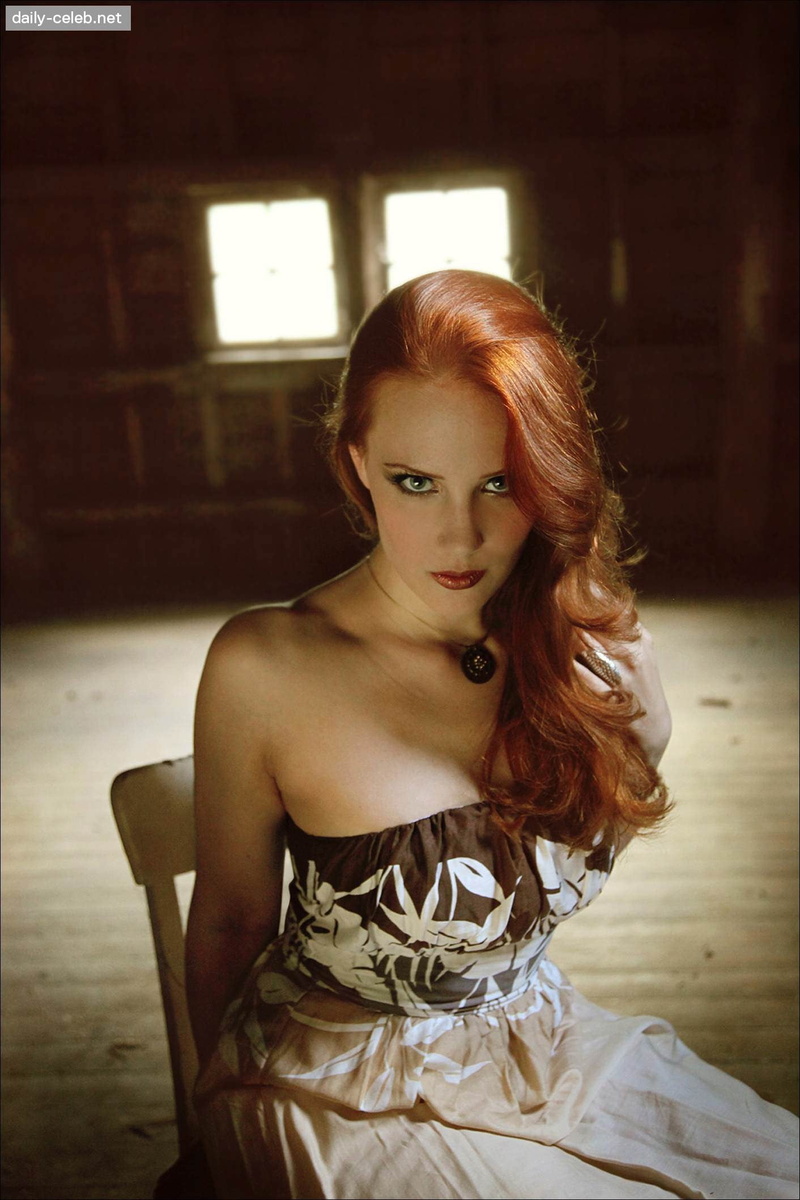 clothing, hairstyle, dress, off shoulder, indoors, looking at camera, Simone Simons, beauty, contemplation, one person, redhead, fashion, 1080P, women