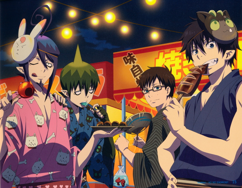 4K, Amaimon, Rin Okumura, Mephisto Pheles, Okumura Yukio, Blue Exorcist