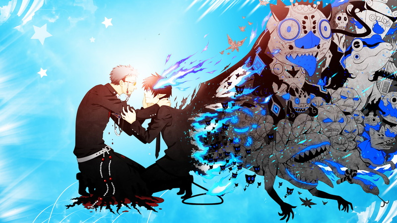 1080P, anime, Okumura Rin, Blue Exorcist, demon
