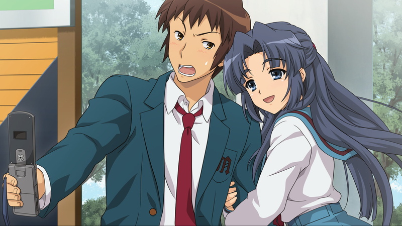 1080P, Kyon (Haruhi), Ryōko Asakura, The Melancholy Of Haruhi Suzumiya, Anime