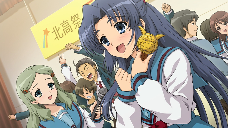 The Melancholy Of Haruhi Suzumiya, Ryōko Asakura, Anime, Emiri Kimidori, Taniguchi (Haruhi), 1080P, Suzumiya Haruhi no Yuuutsu, Kunikida (Haruhi)