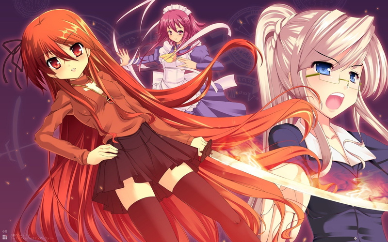 Alastor (Shakugan no Shana), Shakugan No Shana, 1080P, Margery Daw, Wilhelmina Carmel, Shana, Anime Girls