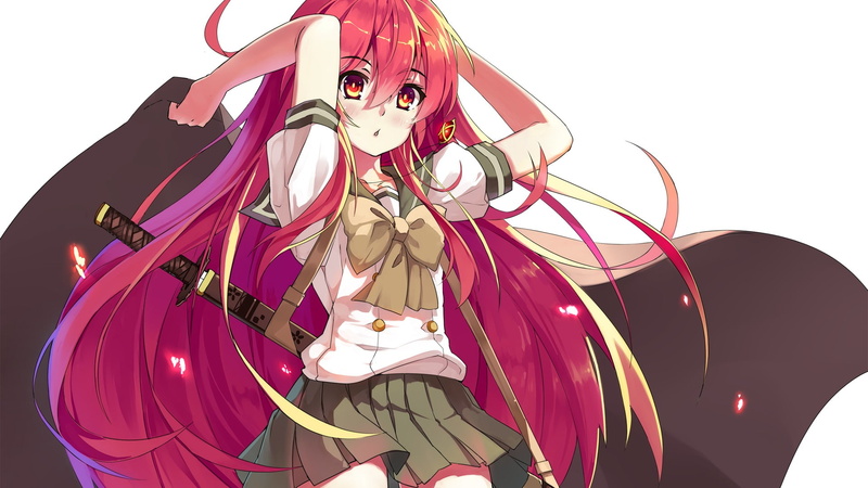 shakugan no shana anime girls shana alastor shakugan no shana, human representation, multi colored, christmas, white background, clothing, toy, female likeness