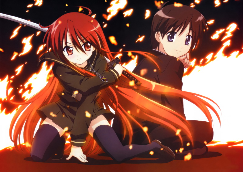 ognelisa Shana, nature, character, protection, pendant, sakai yuuji, people, obscured face, fire, celebration, skeleton, 4K, weapons, illuminated