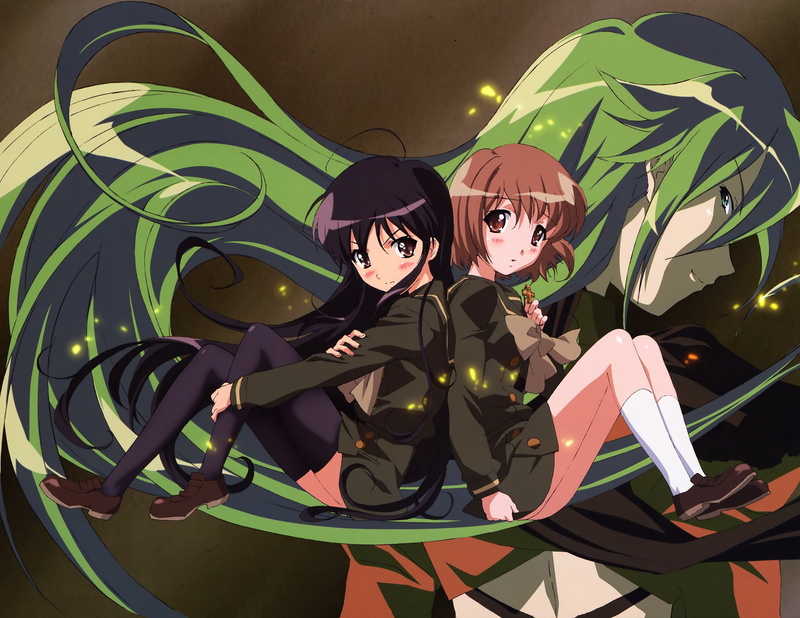 Shakugan no shana, emotion, leisure activity, women, mask, night, Skirt, art and craft, two people, indoors, fun, disguise, costume, positive emotion, real people