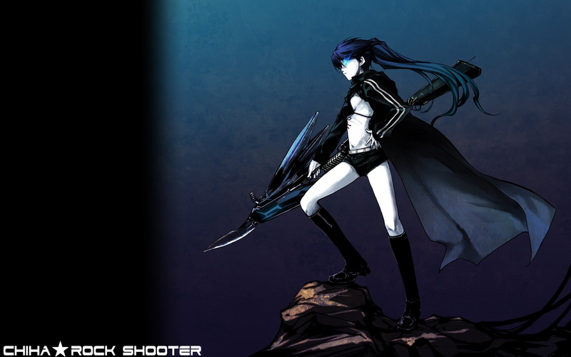 day, human representation, Black Rock Shooter, military, wall - building feature, clothing, low angle view, textile, metal, focus on foreground, armed forces