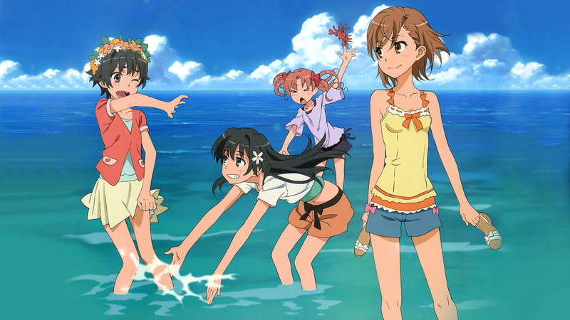 Ruiko Saten, 1080P, To Aru Kagaku No Railgun, Kuroko Shirai, Kazari Uiharu, Anime, Mikoto Misaka