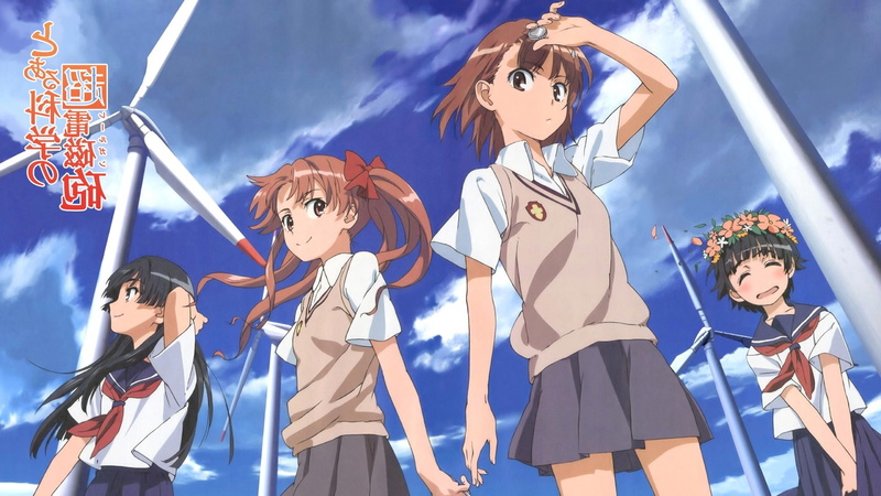 anime, To Aru Majutsu No Index, Uiharu Kazari, Misaka Mikoto, Shirai Kuroko, Saten Ruiko, 1080P, Anime Girls