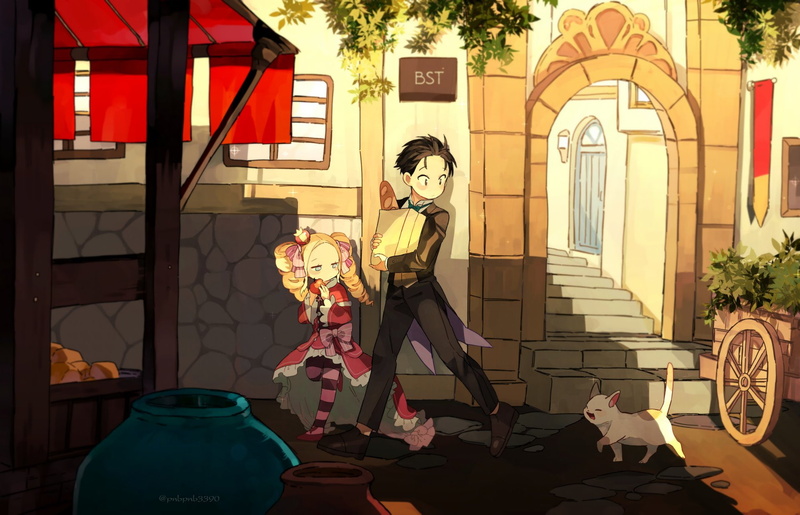 Re:ZERO -Starting Life in Another World-, 1080P, Anime, Beatrice (Re:ZERO), Subaru Natsuki