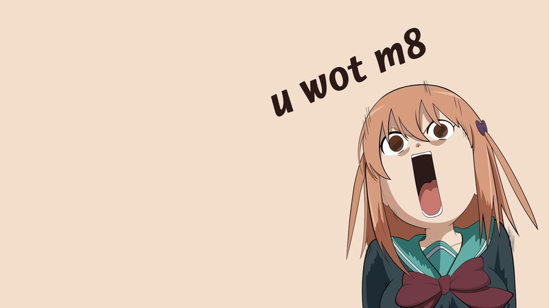 1080P, sama, maou, uniform, anime, hataraku, sasaki chiho, simple background, simple, text, vectors, anime vectors, school, girls, school uniform, anime girls