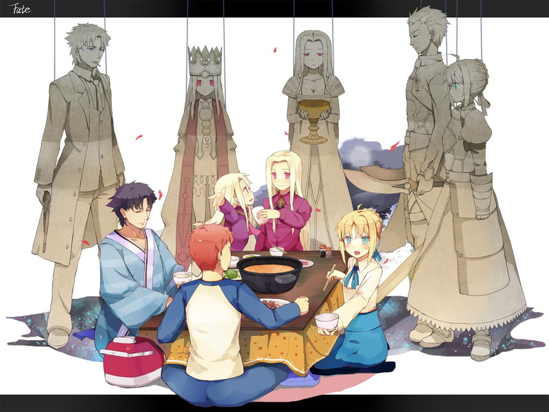night, x, saber, fate, 720P, shiro, fatezero, hd, emia, moe, fatestay, art, stay, archer, anime