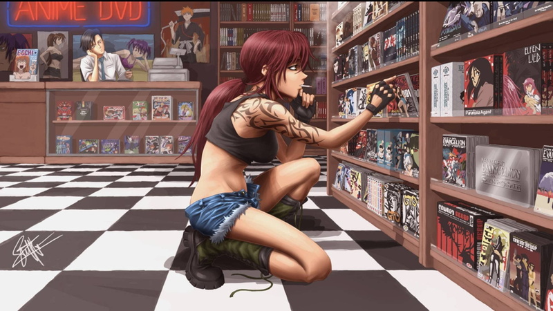 anime, Revy, Black Lagoon, 1080P