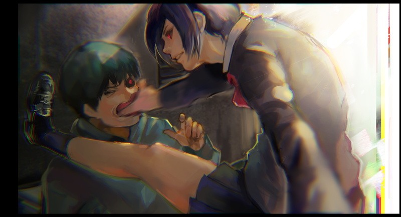 ghou, touka, 2K, ken, melo, kaneki, tokyo, kushu, pixiv, kirishima, from, kyuba, fanart