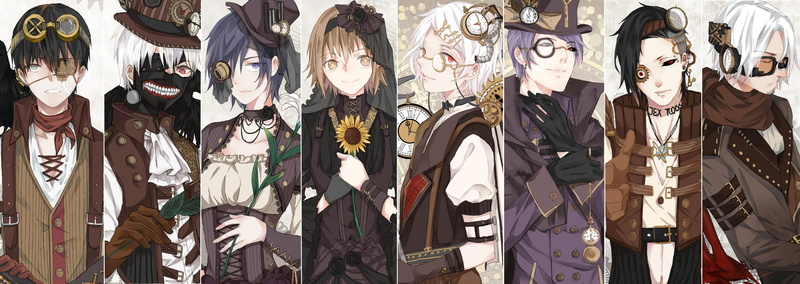 kushu, kaneki, yomo, ken, tokyo, (tokyo, juuzou, kushu), renji, 2K, uta, suzuya