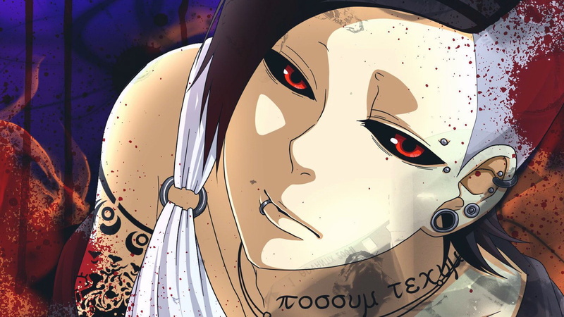 tokyo, uta, face, close, 1080P, eyes, black, kushu, ghoul, anime, tagme