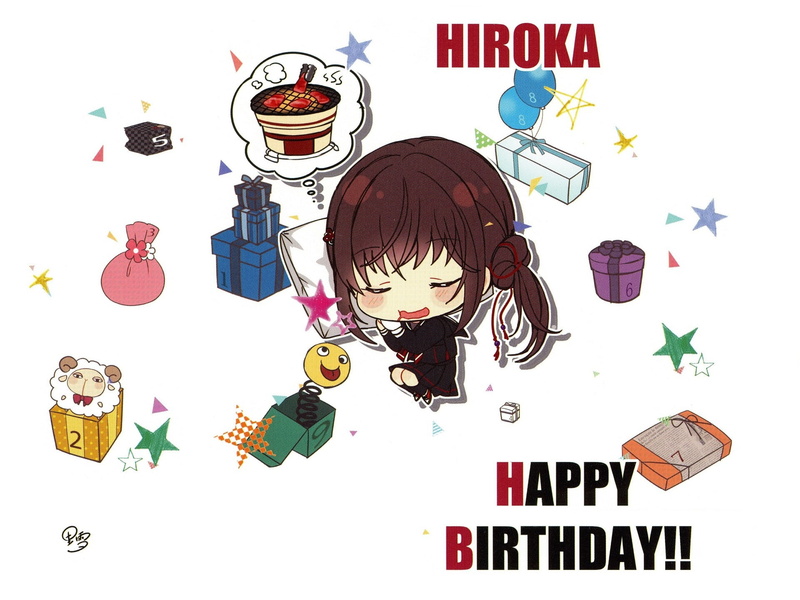 Hiroka Reisaki, school uniform, sheep, sweet dream, 1080P, gifts, Surah Of The Digit, pillow, by Melo, visual novel, balloons