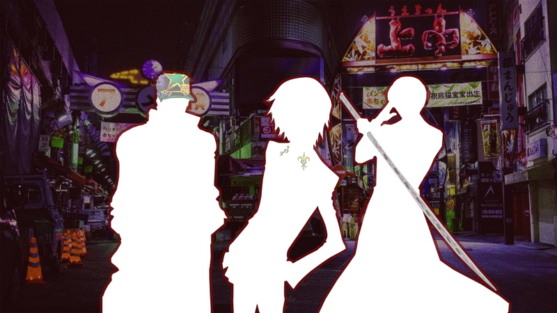 crossover, Tokyo, Tokyo Ghoul:re, 1080P, Lamperouge Lelouch, Code Geass, JoJos Bizarre Adventure, Kaneki Ken, Jotaro Kujo