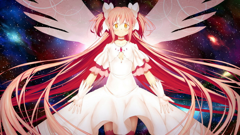 statue, Kaname Madoka, angel, religion, no people, indoors, digital composite, human representation, craft, creativity, celebration, female likeness, multi colored
