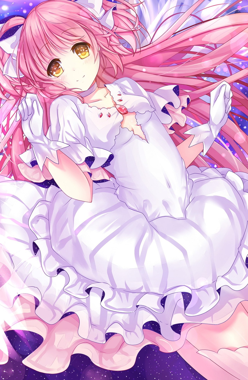 Mahou Shoujo Madoka Magica, backgrounds, decoration, ribbon, freshness, indoors, event, Kaname Madoka, 1080P, large group of objects, close-up, abundance