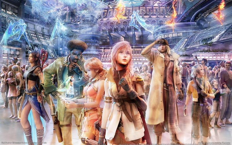 games, fang, lightning, final fantasy 13, eidolons, crowds, 1080P, parade