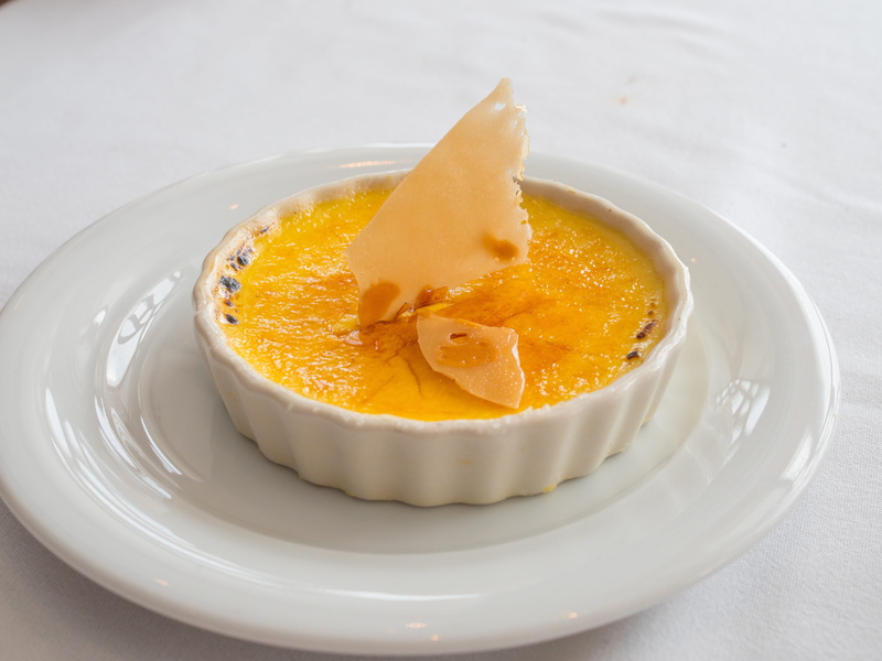 food and drink, ready-to-eat, restaurant, dessert, vanilla, still life, food, indulgence, sweet food, temptation, brulee, freshness, orange, fruit, slice