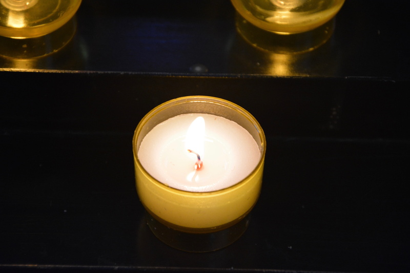 close-up, religion, indoors, candle lit, burning, light, 5K, wax, candlestick holder, focus on foreground, candle, church, still life, turn on, tea light