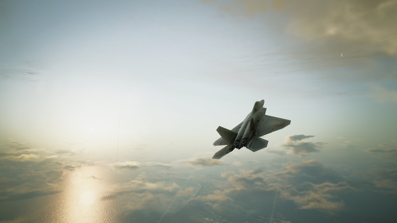 F-22 Raptor, military aircraft, Ace Combat 7, 4K