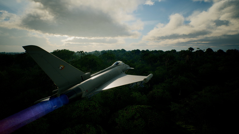 Eurofighter Typhoon, military aircraft, 4K, Ace Combat 7