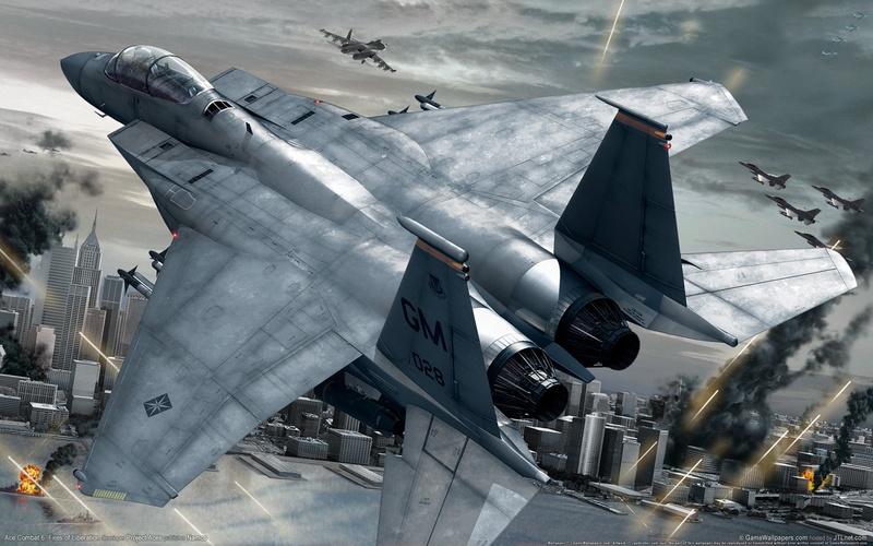 motion, air force, the city, day, ace combat 6, fighter, flying, no people, army, on the move, air vehicle, war, transportation, jet, gray, plane, military