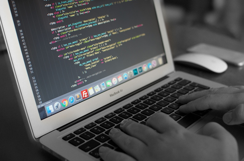technology, php, human hand, wireless technology, html, close-up, graphical user interface, hand, indoors, apple, codding, bulgaria, plovdiv, one person